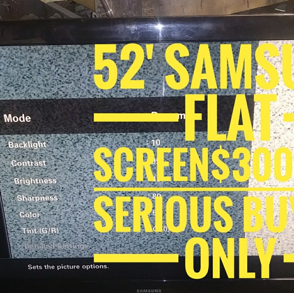 52 inch flat screen SAMSUNG TV